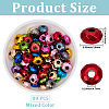 80Pcs UV Plating Acrylic European Beads OACR-PA0001-86-2