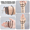 Synthetic Non-Magnetic Hematite Round Rosary Bead Necklaces HJEW-DC00191-4