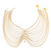 Multilayer Alloy Full Crystal Rhinestone Waist Chains with Teardrop Charms WG56E2D-01-2