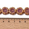 Painted Glass Beads Strands GLAA-Z021-15-4
