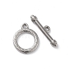 Non-Tarnish 304 Stainless Steel Ring Toggle Clasps X-STAS-A092-09E-P-1