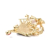 Alloy Rhinestone & Acrylic Christmas Tree Brooch for Women JEWB-M043-17A-G-2