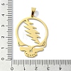 304 Stainless Steel Pendants STAS-C097-11G-3