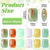 50Pcs Opaque Acrylic Beads MACR-FS0002-50-3