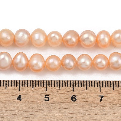 Natural Cultured Freshwater Pearl Beads Strands PEAR-I007-07Y-01B-1