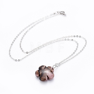 Natural Gemstone Pendants Necklaces NJEW-JN02364-1