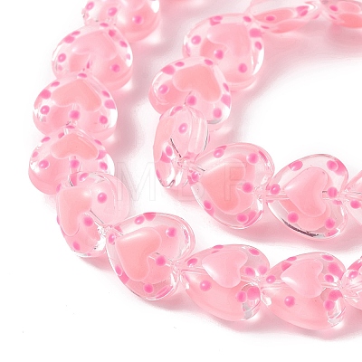 Handmade Lampwork Beads Strands LAMP-F029-04E-1