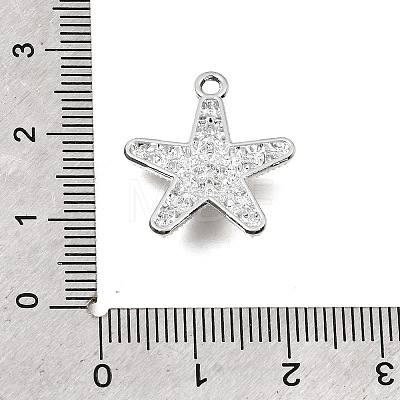 UV Plating Alloy Crystal Rhinestone Pendants RB-CBAD37D-32P-1
