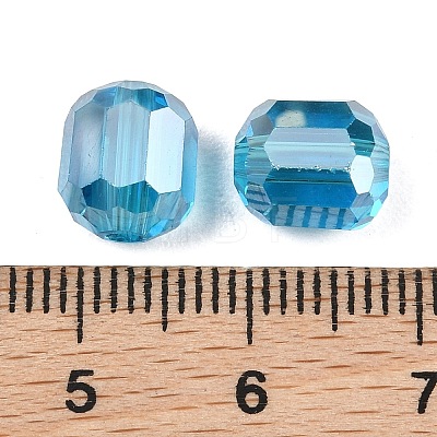 Electroplate Column Glass Beads EGLA-A043-02-AB13-1