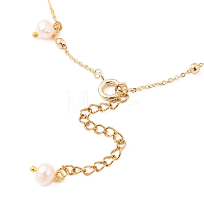 Brass Cable Chain Anklets AJEW-AN00328-1