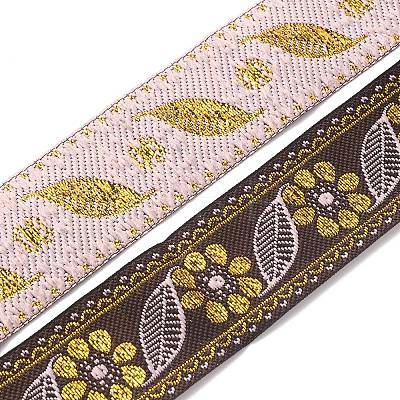 Ethnic Style Embroidery Polyester Ribbons OCOR-WH0077-30B-1
