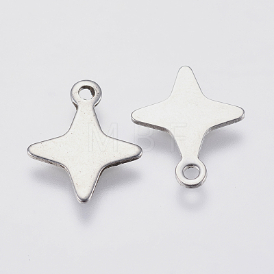 Tarnish Resistant 201 Stainless Steel Charms STAS-F139-009P-1