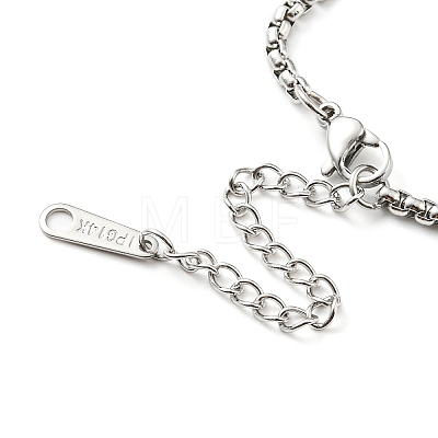 304 Stainless Steel Box Chain Necklace for Men Women NJEW-A008-05P-1