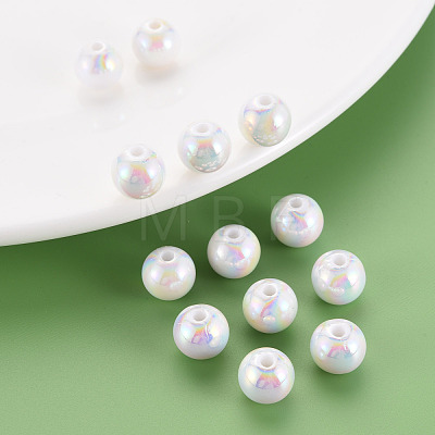 Opaque Acrylic Beads MACR-S370-D10mm-01-1