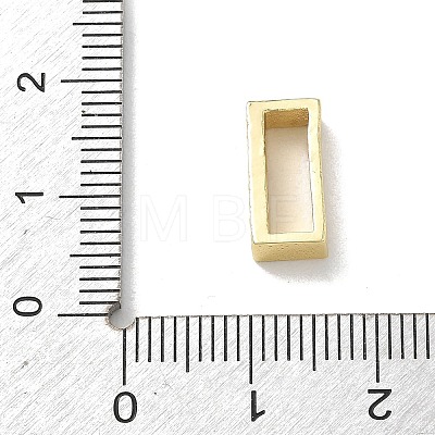Brass Micro Pave Turquoise Cubic Zirconia Slide Charms KK-A300-12G-1