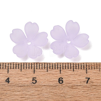 Frosted Acrylic Bead Caps AC-CBA1E6C-08D-1