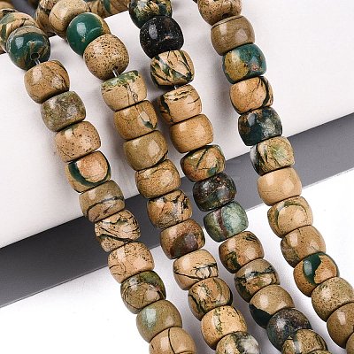 Natural Verdite Stone Beads Strands G-Q616-02A-05-1