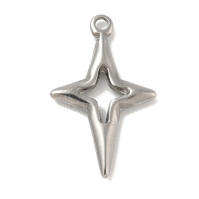 Anti-Tarnish 304 Stainless Steel Pendants STAS-Q334-55P-1