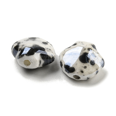 Shell Shape Handmade Porcelain Beads PORC-E022-01E-1