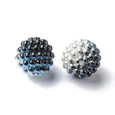 Imitation Pearl Acrylic Beads OACR-FS0001-32H-1