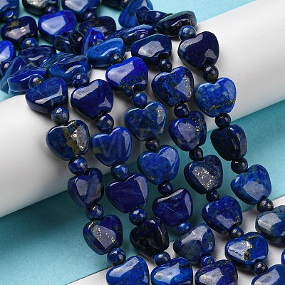 Natural Lapis Lazuli Beads Strands G-C062-A04-01-1