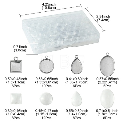 DIY Blank Pendant Making Kit DIY-FS0005-50-1