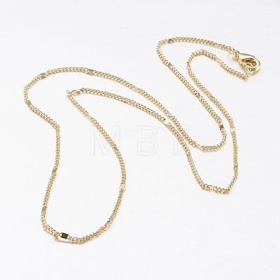 Brass Chain Necklaces MAK-L009-11G-1