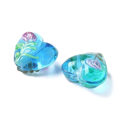 Handmade Transparent Lampwork Beads BLOW-D300-07I-1