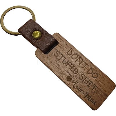 Walnut Wood Keychain KEYC-WH0044-009-1