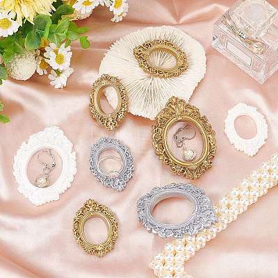 24Pcs 6 Style Resin Picture Frames RESI-CP0001-01-1