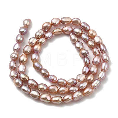 Natural Cultured Freshwater Pearl Beads Strands PEAR-I007-01P-04A-1