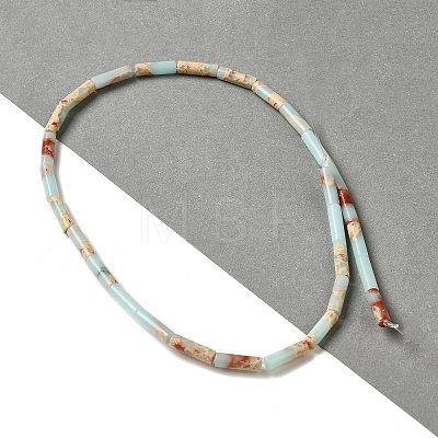 Synthetic Imperial Jasper Dyed Beads Strands G-D077-B01-14-1