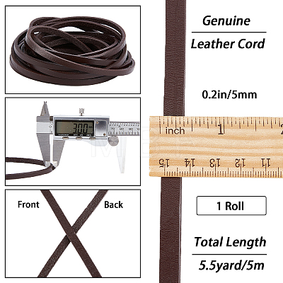 Gorgecraft Flat Cowhide Leather Cord WL-GF0001-09D-02-1