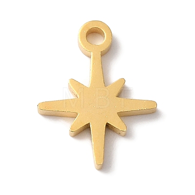 PVD Vacuum Plating 304 Stainless Steel Charms X-STAS-L081-010G-1