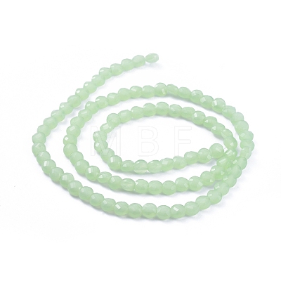 Imitation Jade Glass Beads Strands EGLA-J149-C-6mm-NC05-1