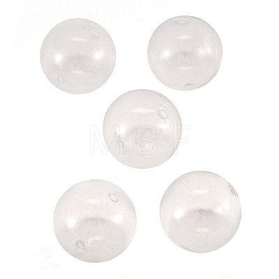 Handmade Two Holes Blown Glass Globe Beads BLOW-TA0001-02B-1