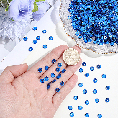 6000Pcs Plastic Paillette Beads PVC-PA0001-01A-1