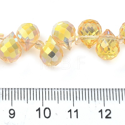 Electroplate Glass Beads Strands EGLA-D030-17J-1