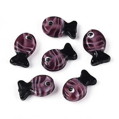 Handmade Lampwork Beads Strands LAMP-N021-41-A07-1