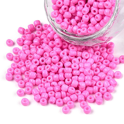 6/0 Baking Paint Glass Seed Beads X-SEED-S003-K2-1