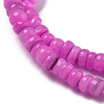 Dyed Natural Freshwater Shell Beads Strands BSHE-G039-07L-1