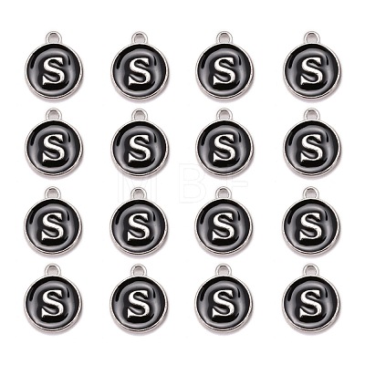 Platinum Plated Alloy Charms ENAM-S118-02S-P-1
