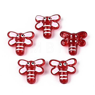 Handmade Lampwork Enamel Beads LAMP-T023-26E-1