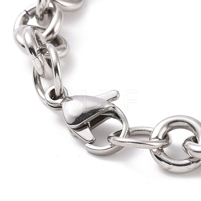 304 Stainless Steel Rolo Chains Necklaces NJEW-F297-02P-1