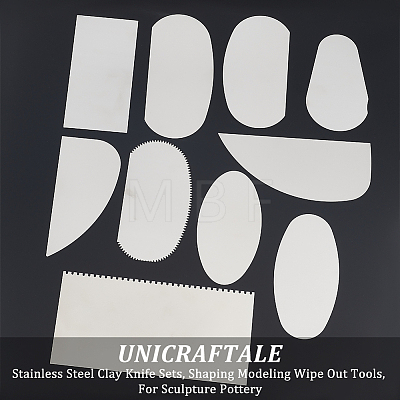 Unicraftale 201 Stainless Steel Clay Knife Sets TOOL-UN0001-16-1