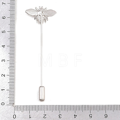 Alloy Rhinestone Lapel Pins Brooch Pins AJEW-E060-01P-1