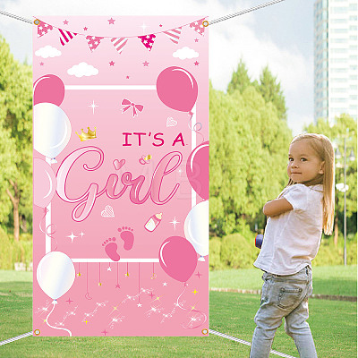 Polyester Hanging Banner Sign AJEW-WH0190-042-1