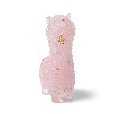 Resin Alpaca Display Decoration DJEW-P021-B01-1