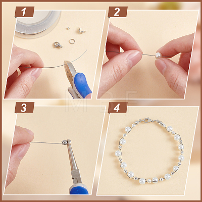 BENECREAT DIY Beading Jewelry Making Finding Kit DIY-BC0012-53A-1