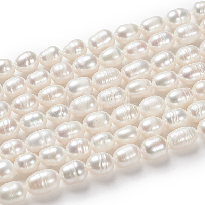 Grade A Natural Cultured Freshwater Pearl Beads Strands X-A23WD011-1